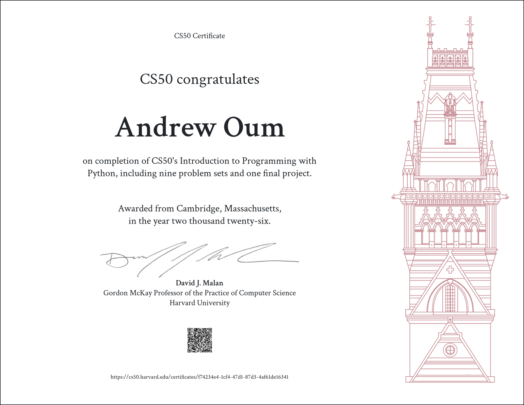 Harvard CS50βs Introduction to Programming with Python